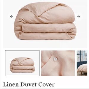 Parachute Home King Linen Duvet Cover & Fitted Sheet